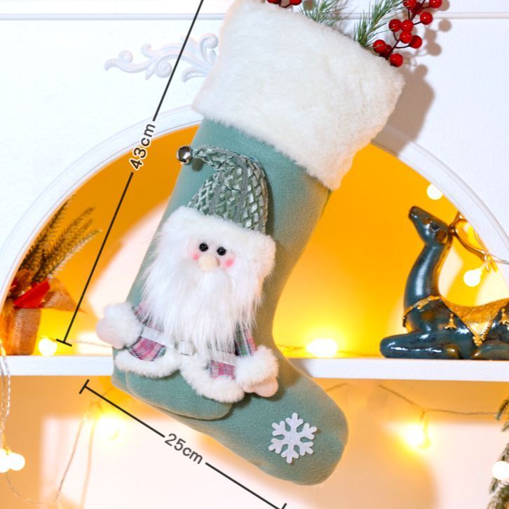 Personalized Embroidered Cute Pattern Christmas Stocking | MCGift207