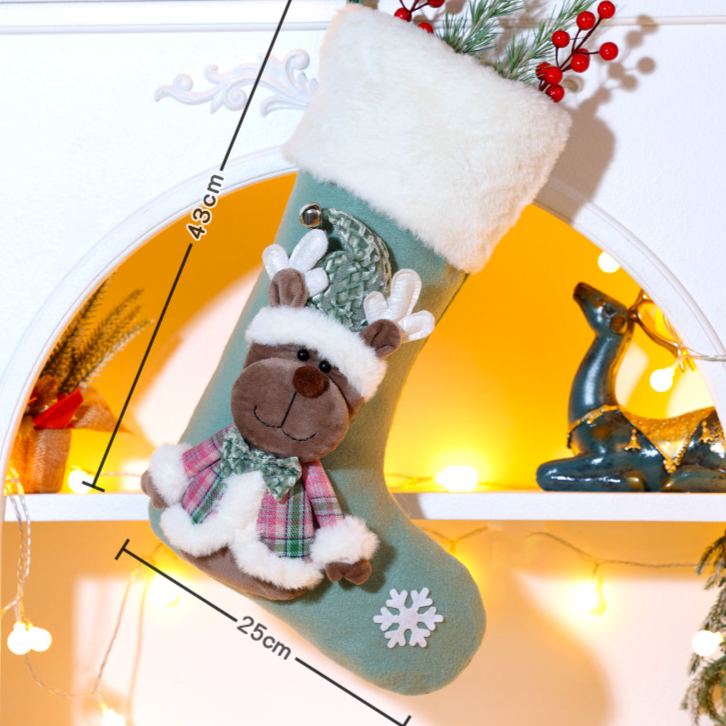 Personalized Embroidered Cute Pattern Christmas Stocking | MCGift207