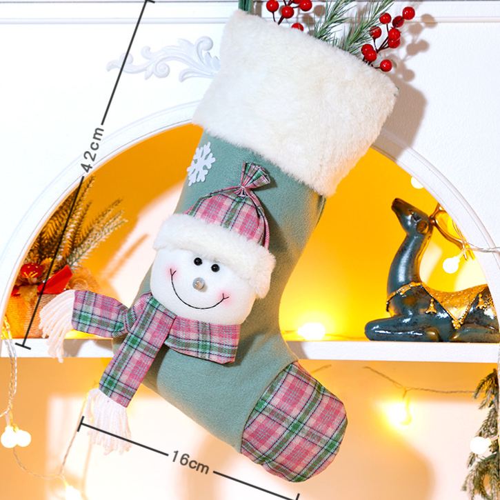 Personalized Embroidered Cute Pattern Christmas Stocking | MCGift207