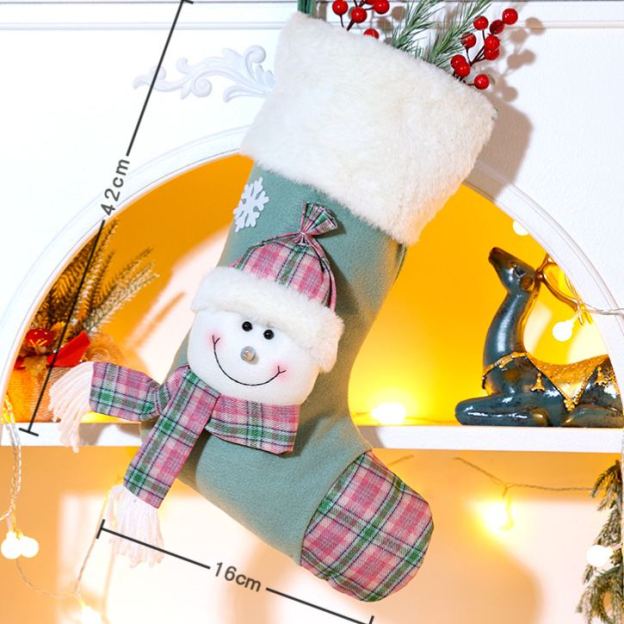 Personalized Embroidered Cute Pattern Christmas Stocking | MCGift207