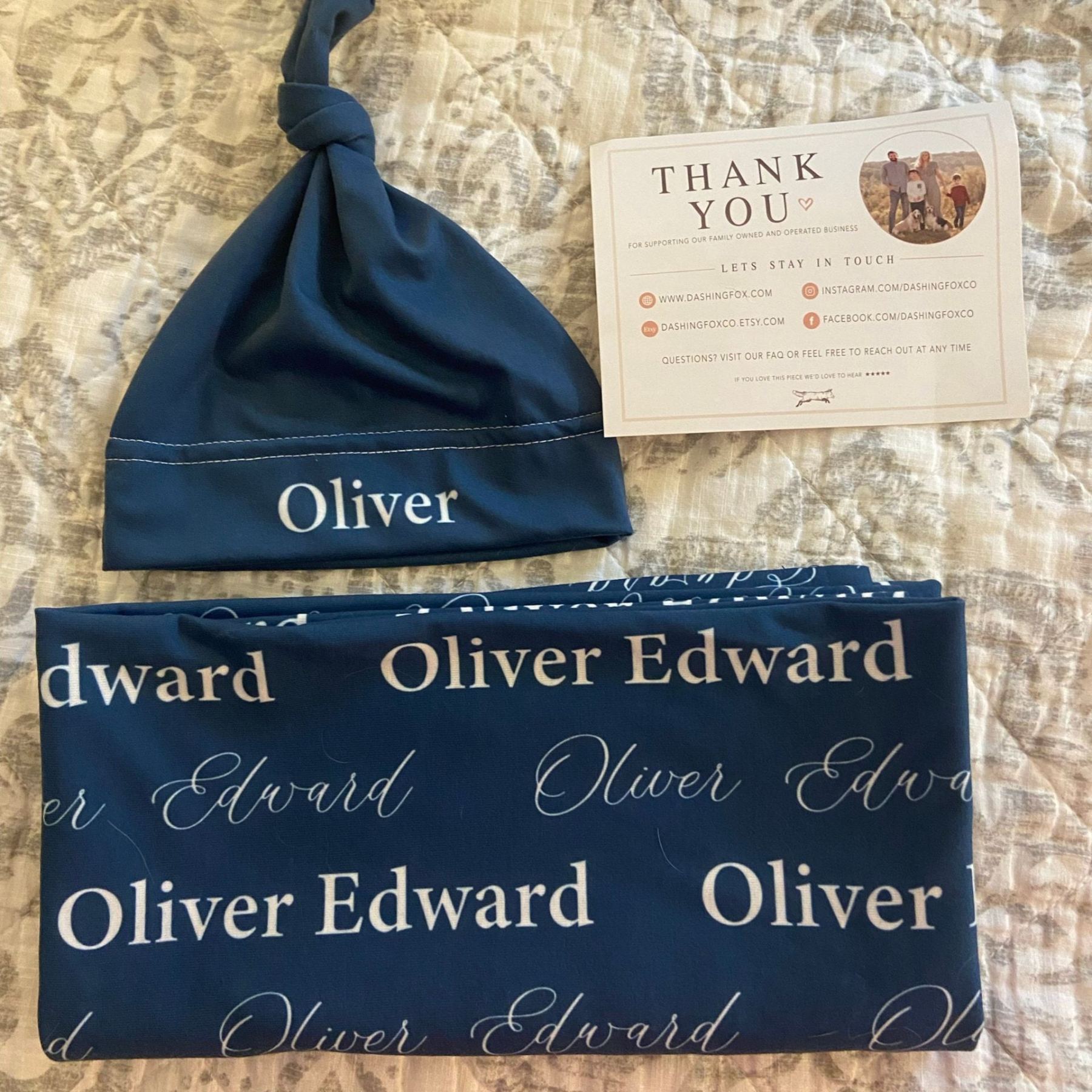 Personalized Baby Swaddle Blanket Set for Comfort & Unique | BBBlanket33