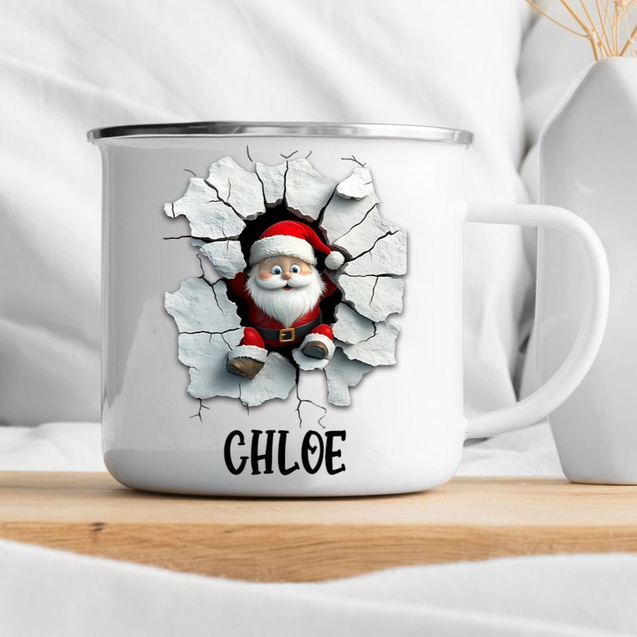 Personalised 12oz Christmas Santa Claus Mugs | MCGift209
