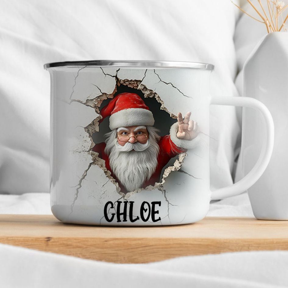 Personalised 12oz Christmas Santa Claus Mugs | MCGift209