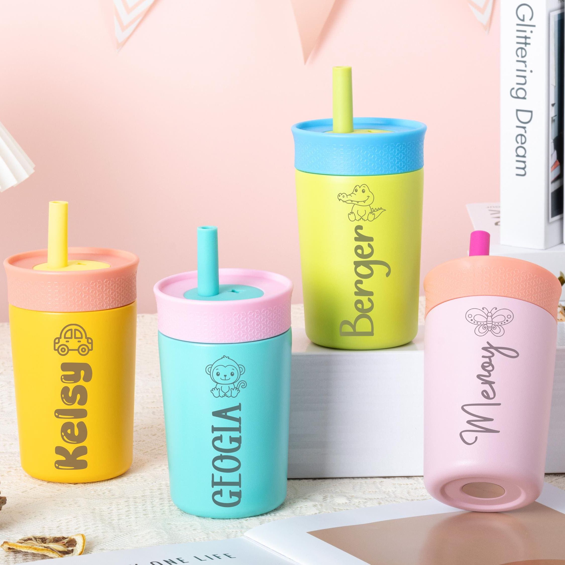 Personalized 12 oz Laser Engraved Kids Water Tumbler | CWBottle01