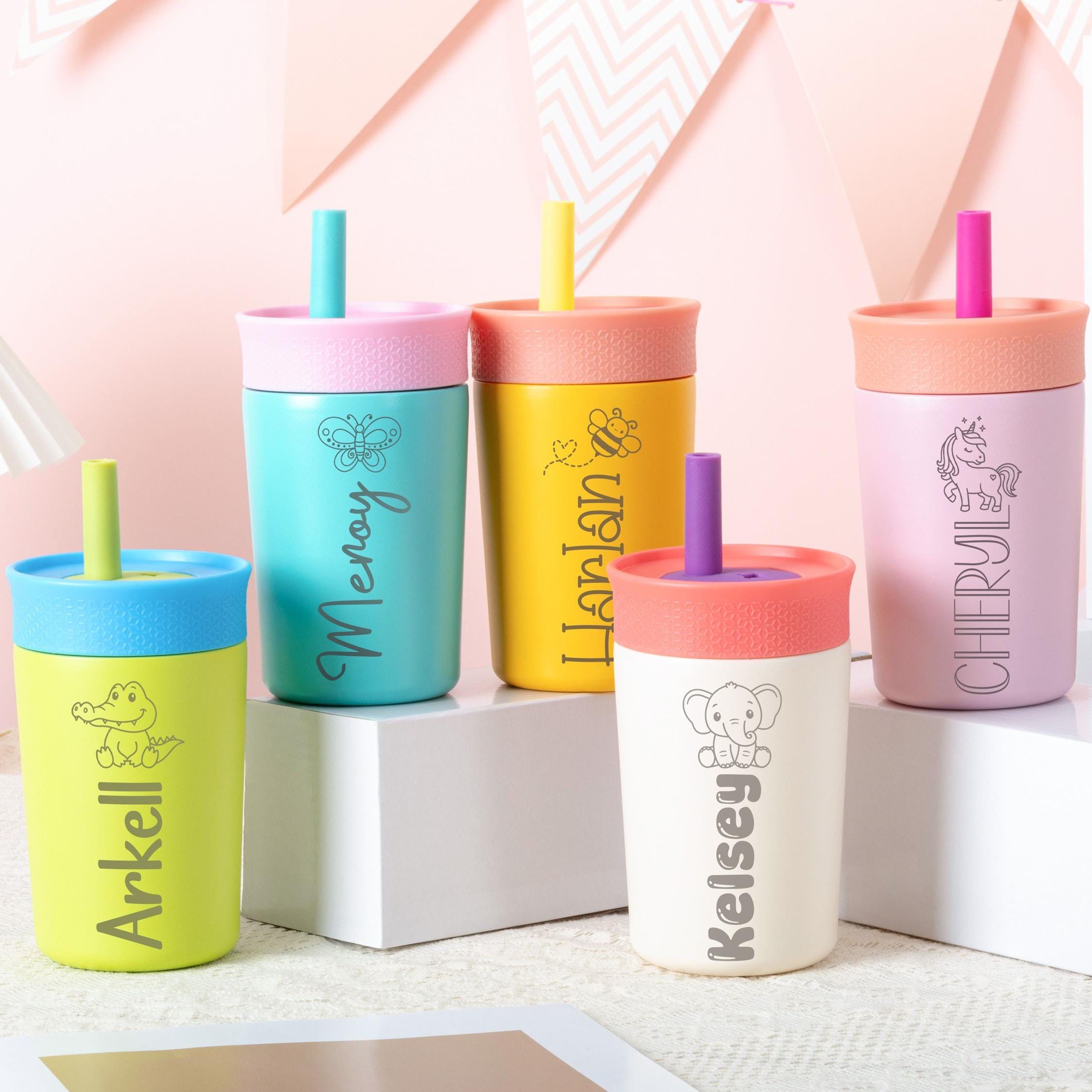 Personalized 12 oz Laser Engraved Kids Water Tumbler | CWBottle01