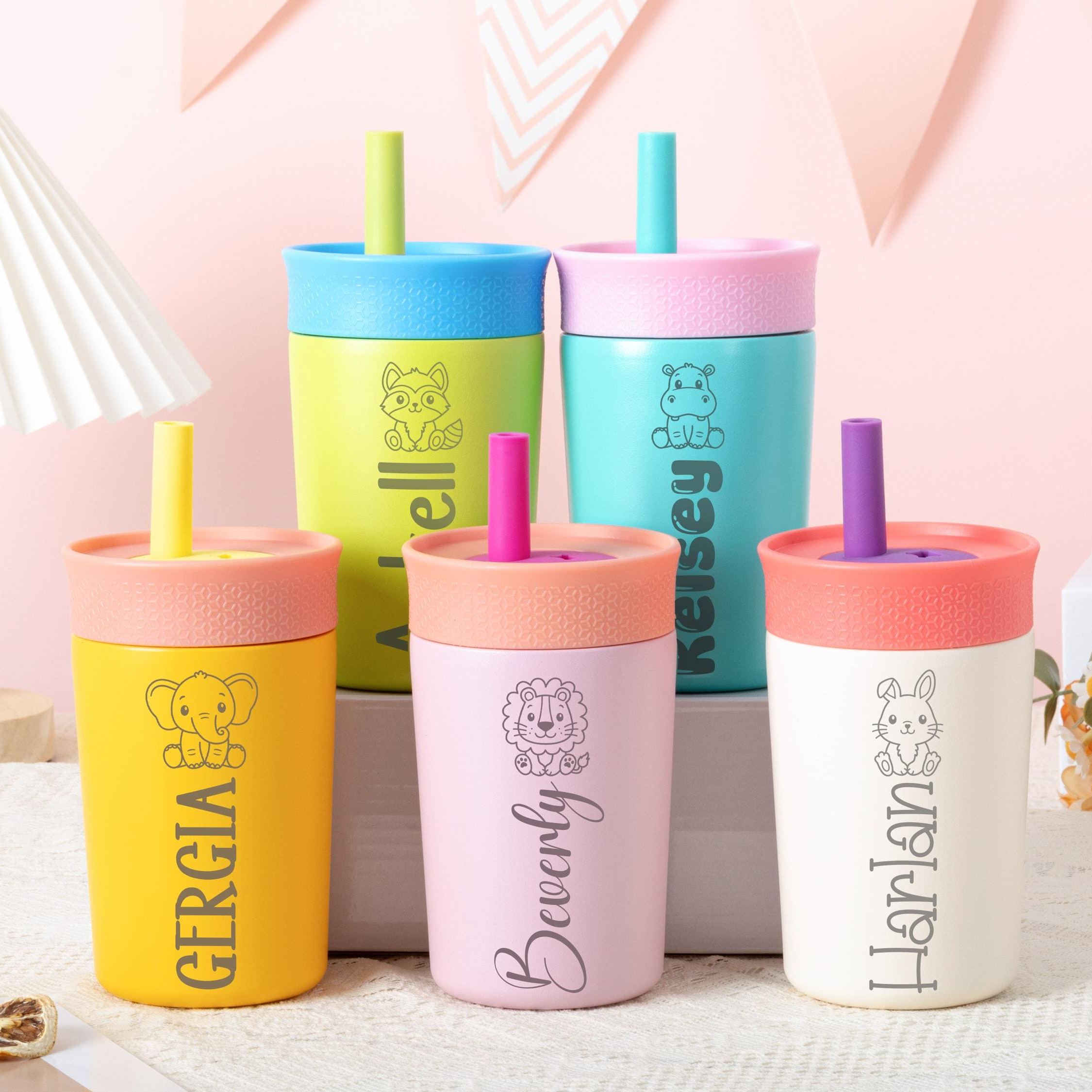 Personalized 12 oz Laser Engraved Kids Water Tumbler | CWBottle01