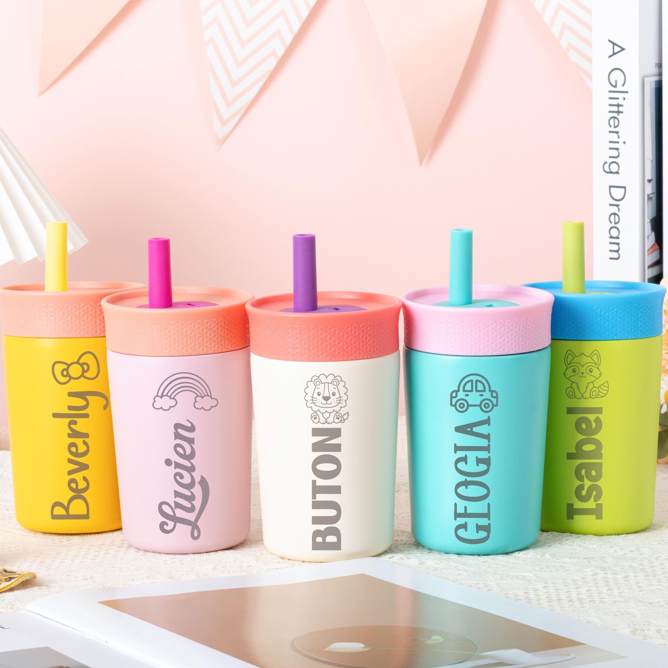 Personalized 12 oz Laser Engraved Kids Water Tumbler | CWBottle01