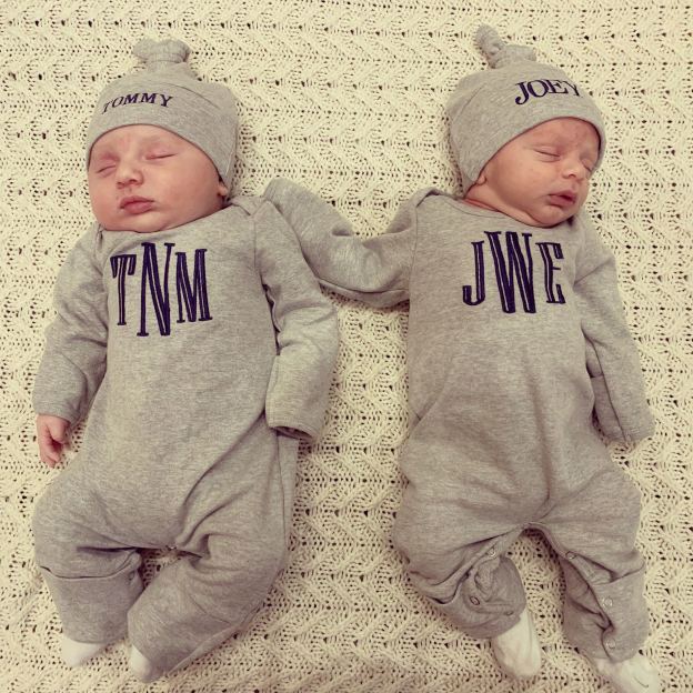 Personalized Embroidery Baby Coming Home Romper and Hat Set | CWBaby347