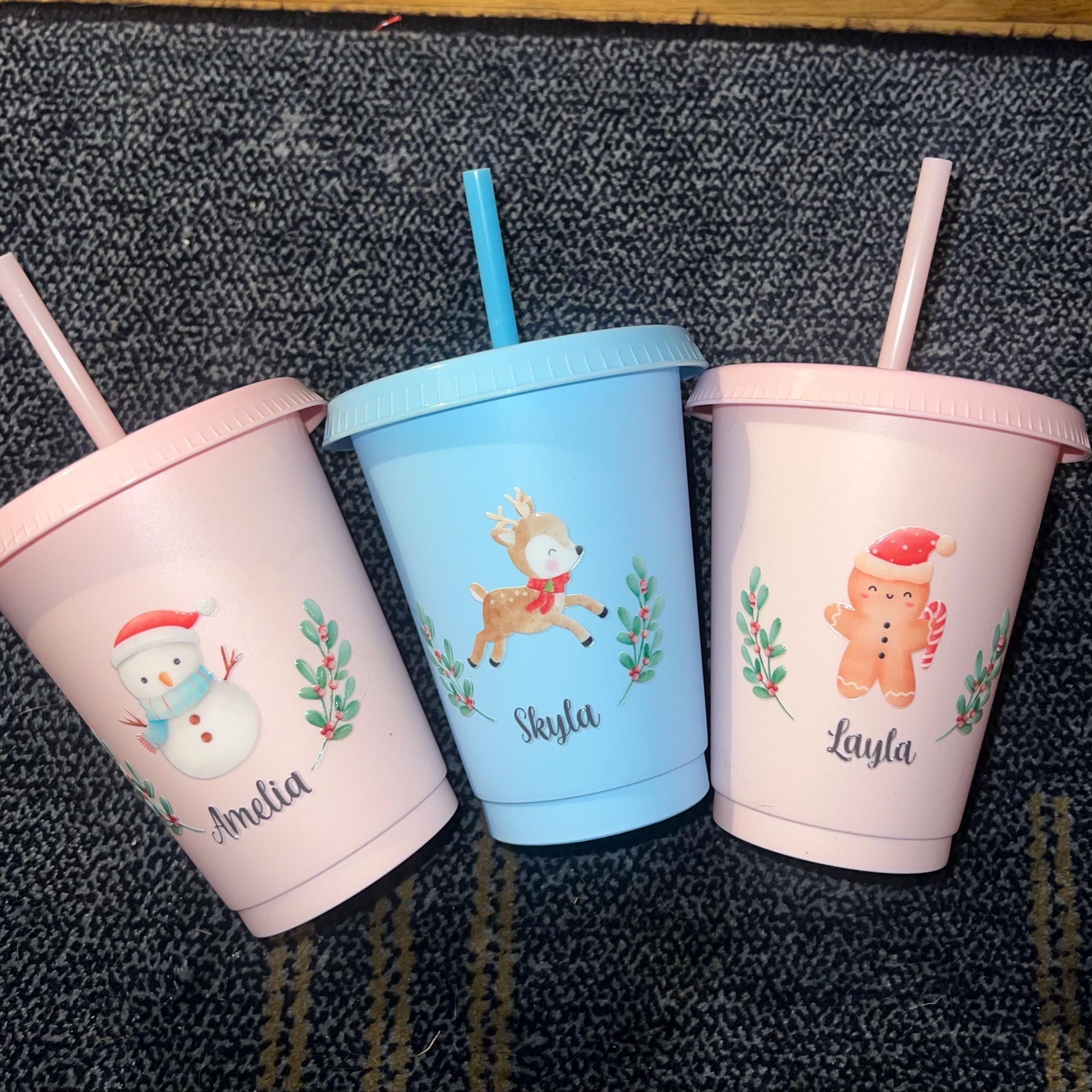 Personalised Kid 16oz Christmas Children's Cup | CWBottle04