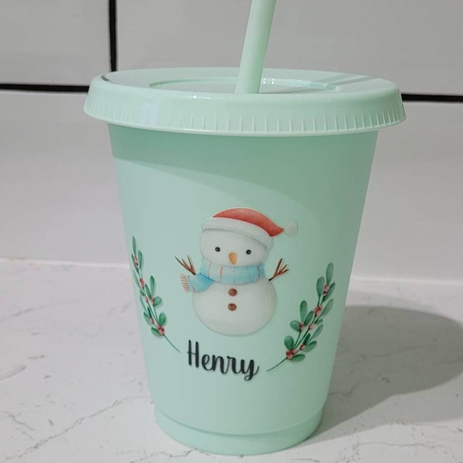 Personalised Kid 16oz Christmas Children's Cup | CWBottle04