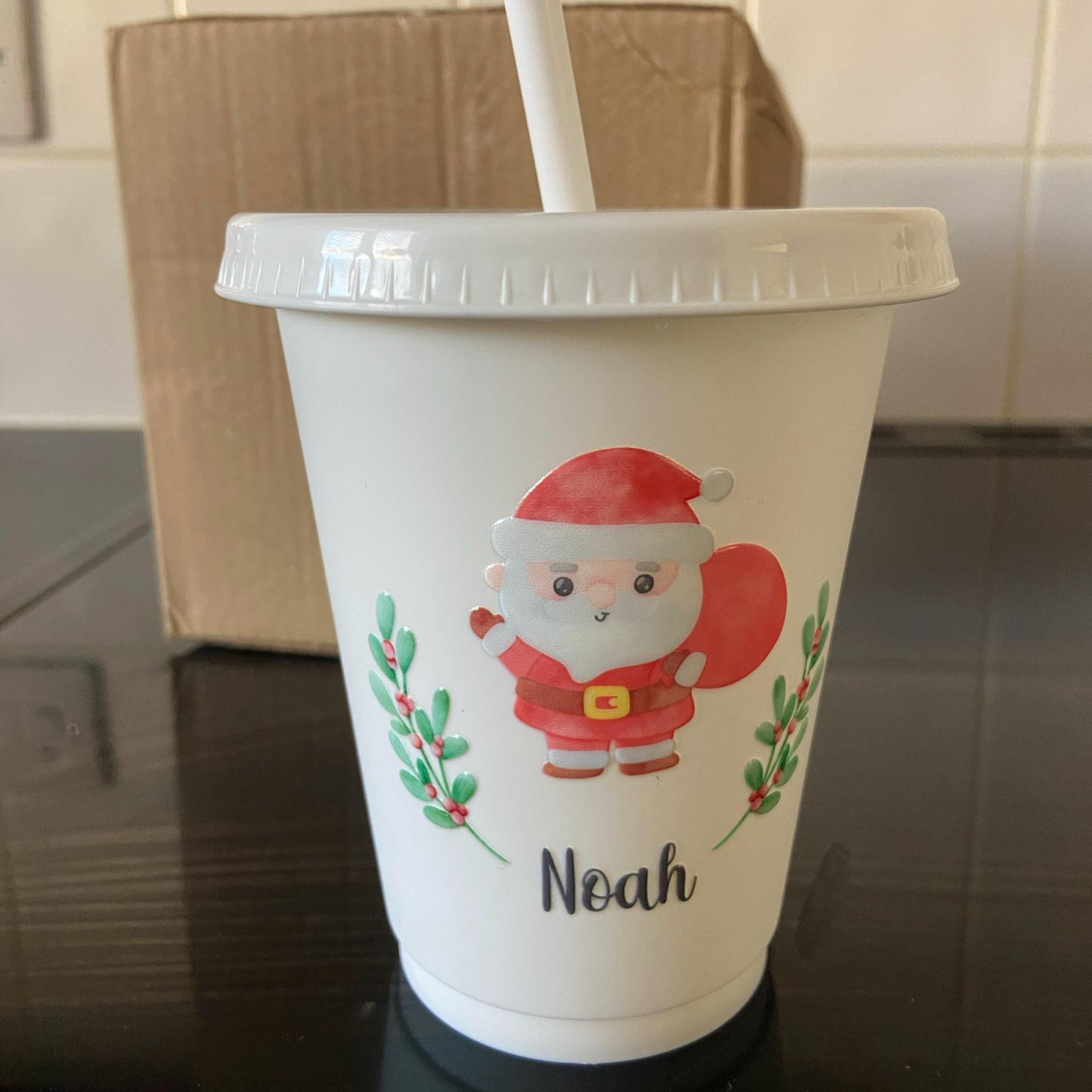 Personalised Kid 16oz Christmas Children's Cup | CWBottle04