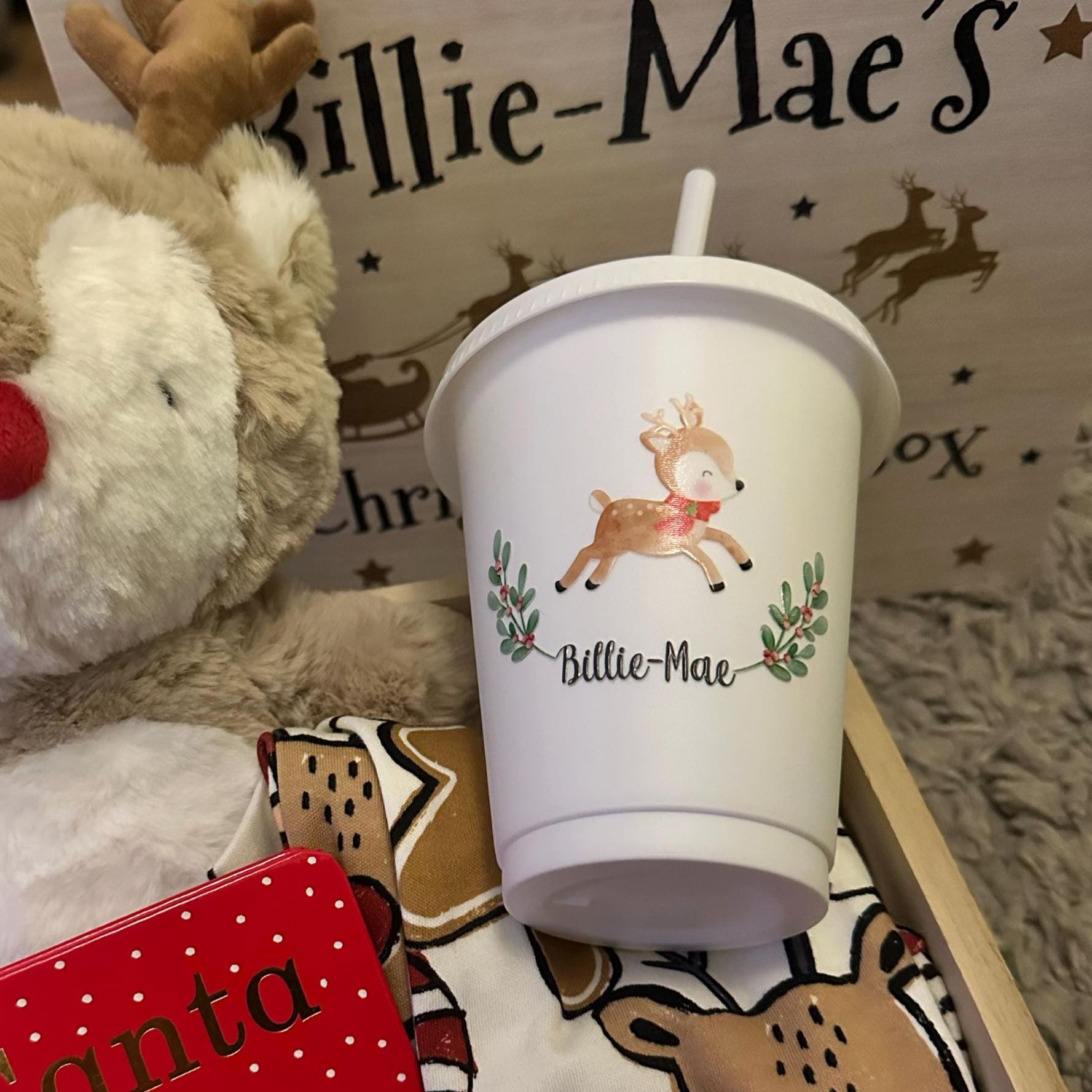Personalised Kid 16oz Christmas Children's Cup | CWBottle04