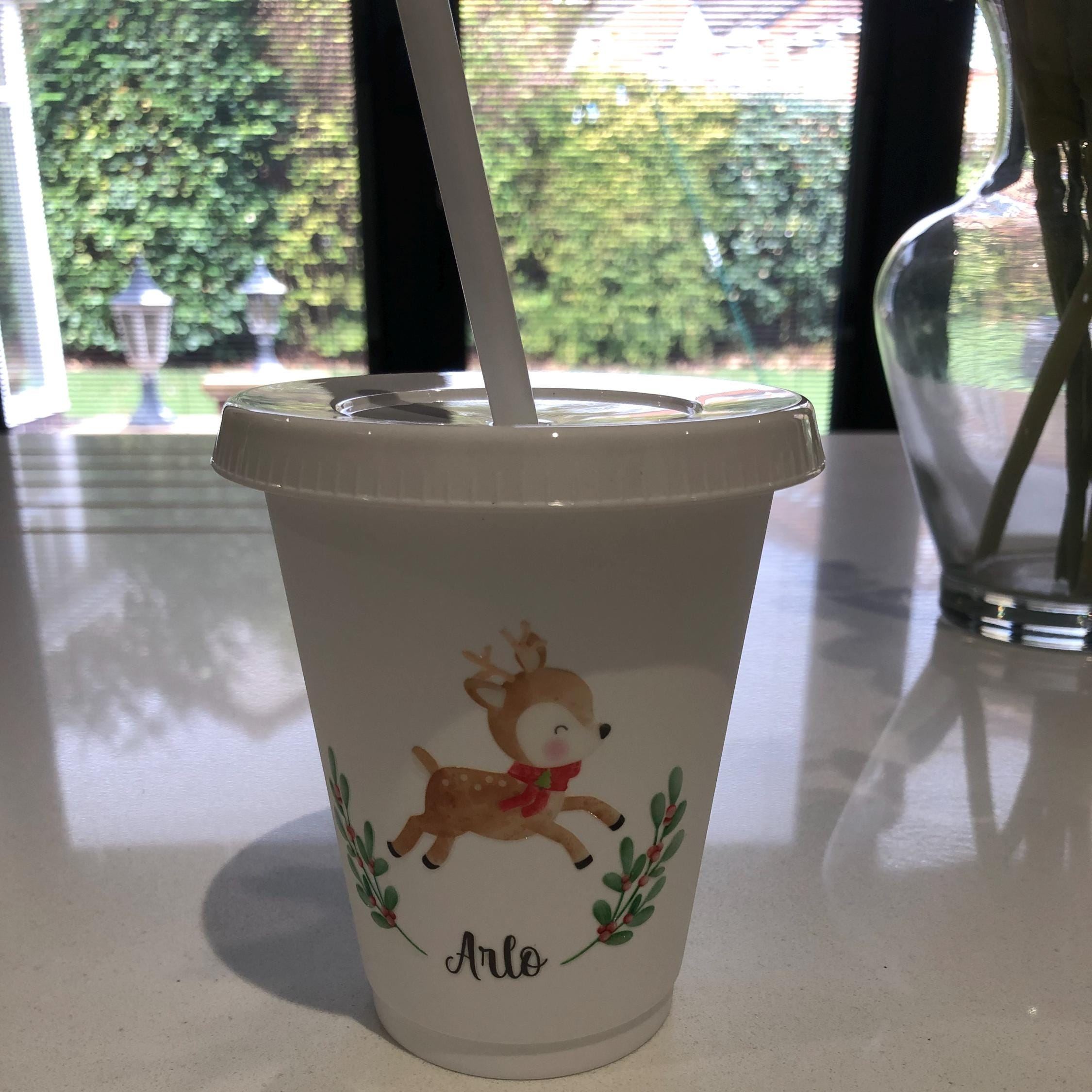 Personalised Kid 16oz Christmas Children's Cup | CWBottle04