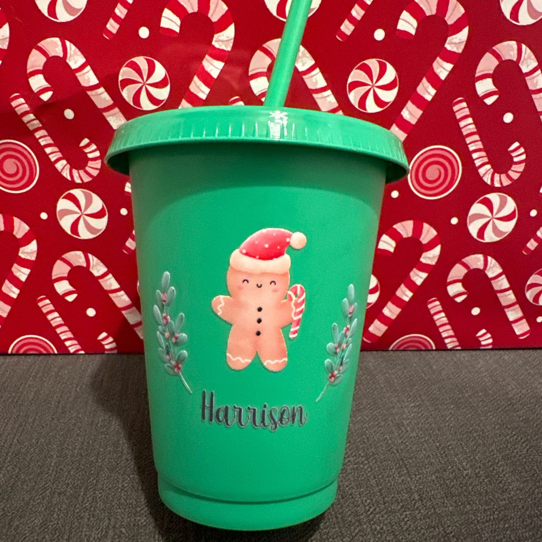 Personalised Kid 16oz Christmas Children's Cup | CWBottle04