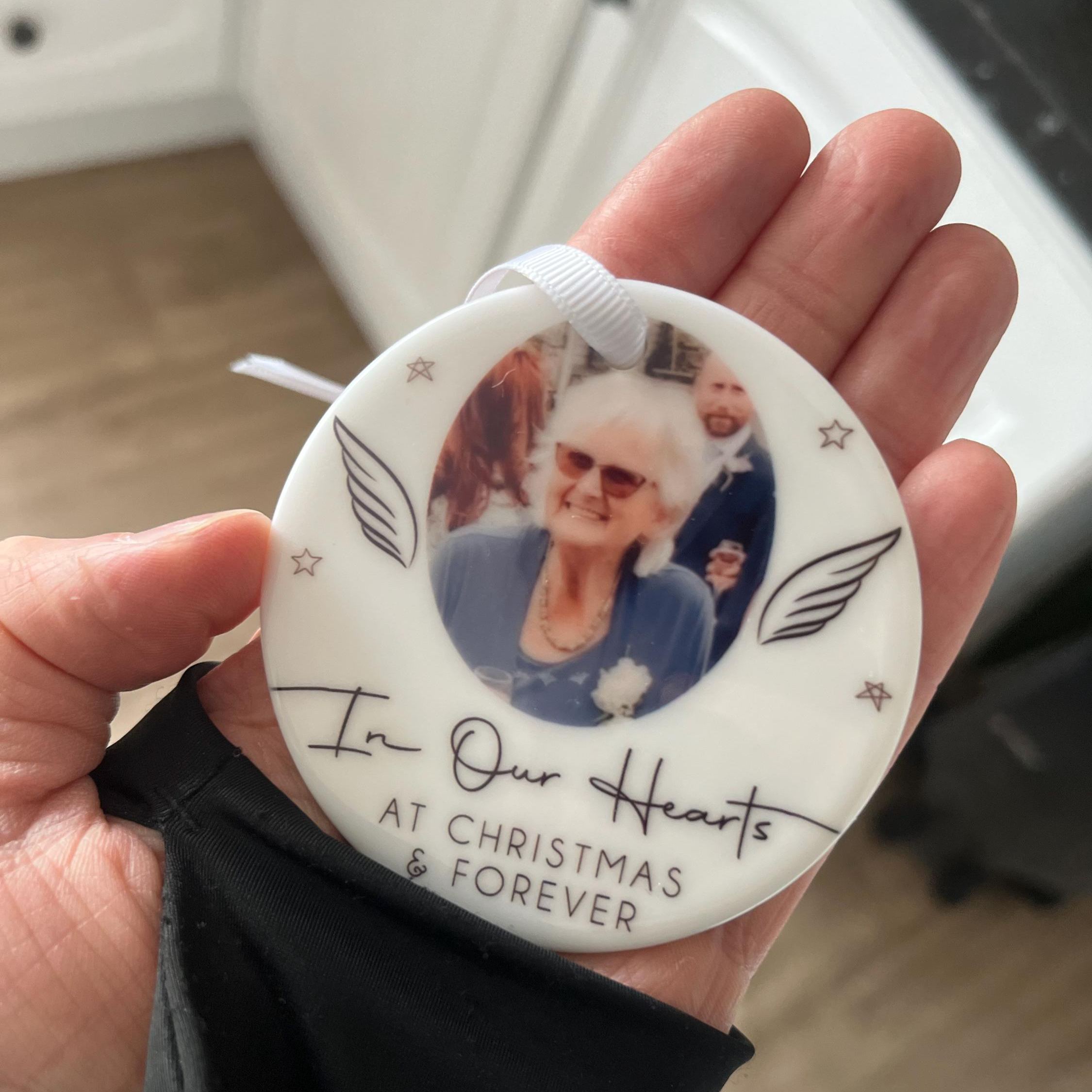 Personalized Memorial Christmas Bauble Ornament | MCGift225