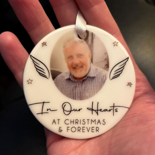 Personalized Memorial Christmas Bauble Ornament | MCGift225