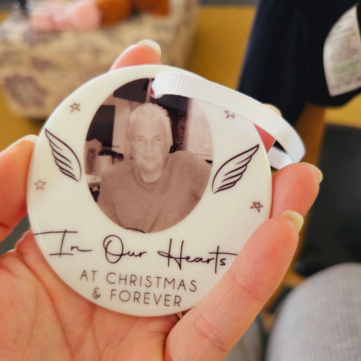 Personalized Memorial Christmas Bauble Ornament | MCGift225