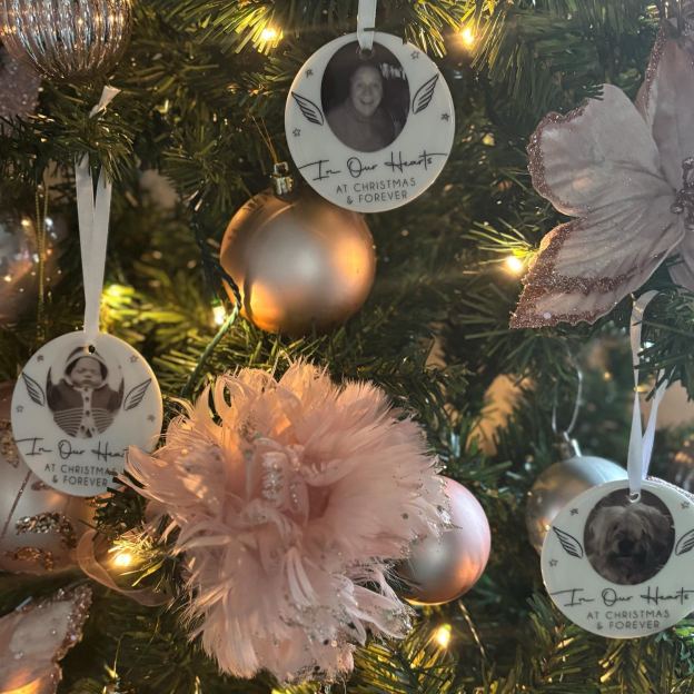 Personalized Memorial Christmas Bauble Ornament | MCGift225