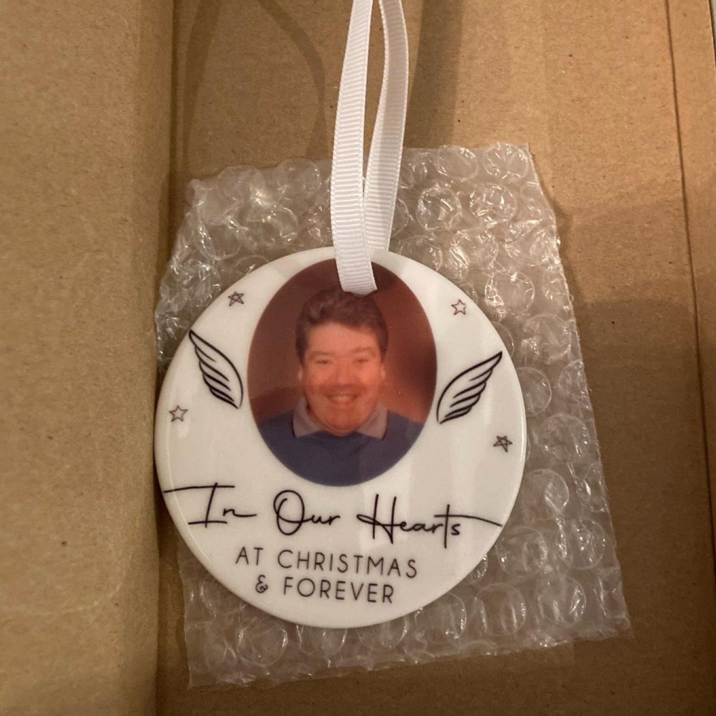 Personalized Memorial Christmas Bauble Ornament | MCGift225