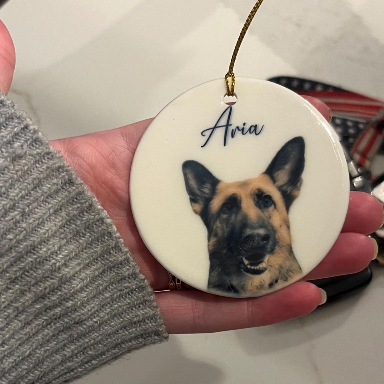 Personalized Pet Photo Christmas Ornament | BKPet264