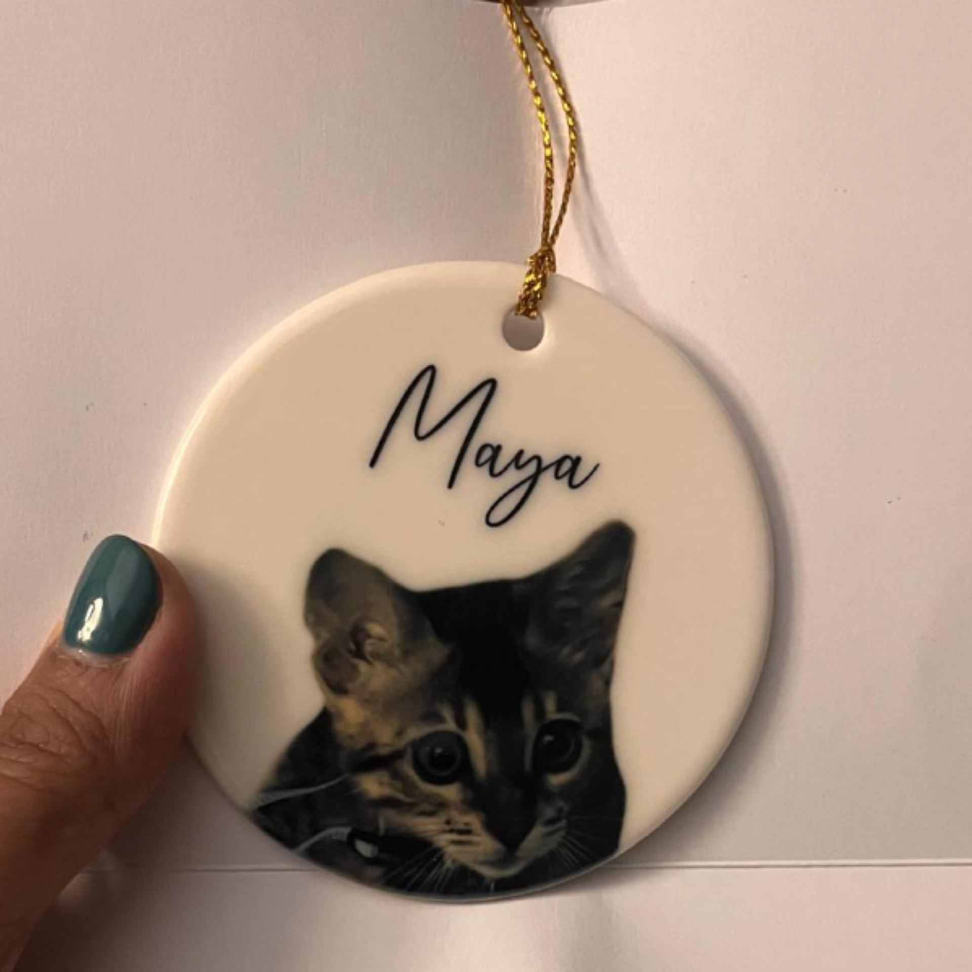 Personalized Pet Photo Christmas Ornament | BKPet264
