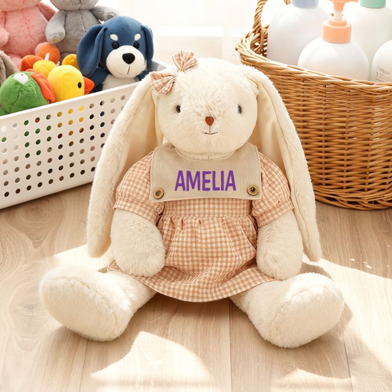 Personalized Baby Gift Adorable Soft Bunny Rabbit | CWToy166