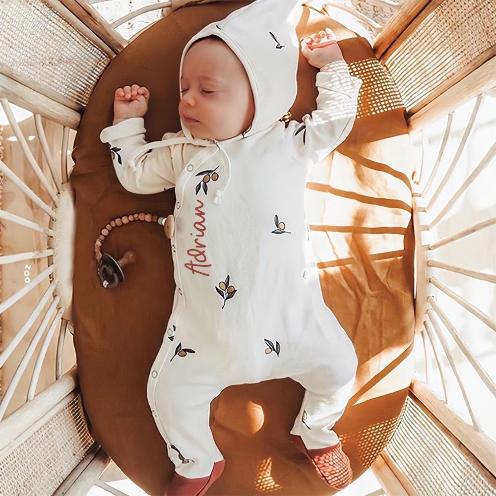 Personalized Baby Organic Soft Cotton Romper | CWBaby378