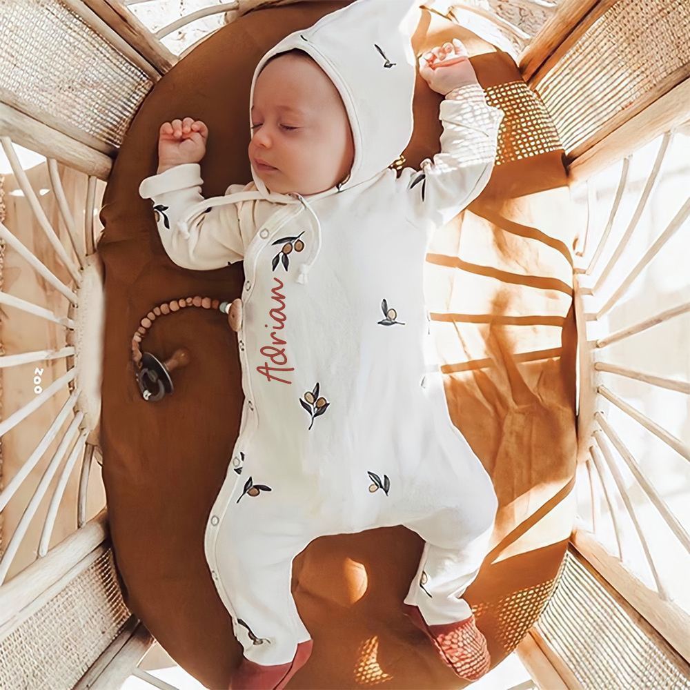 Personalized Baby Organic Soft Cotton Romper | CWBaby378
