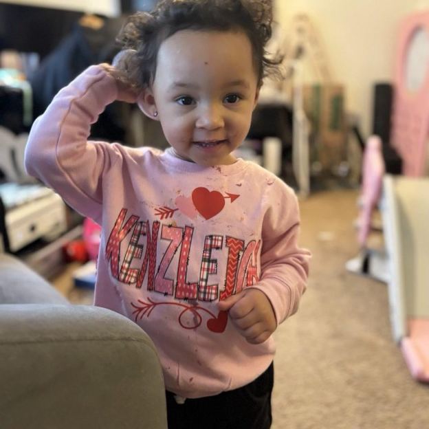 Personalized Valentine's Matching Sweatshirt For Girl & Mommy | ValGift02