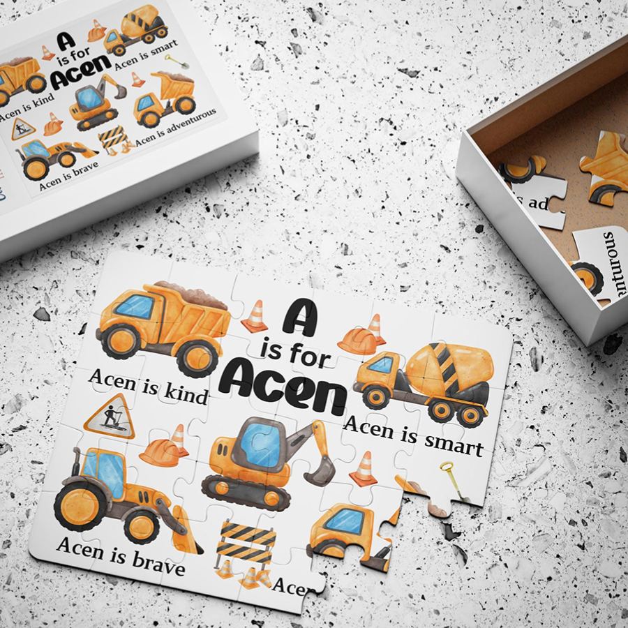 Personalize Lovely Kids 18pcs / 30pcs Jigsaw Puzzle | CWGift12