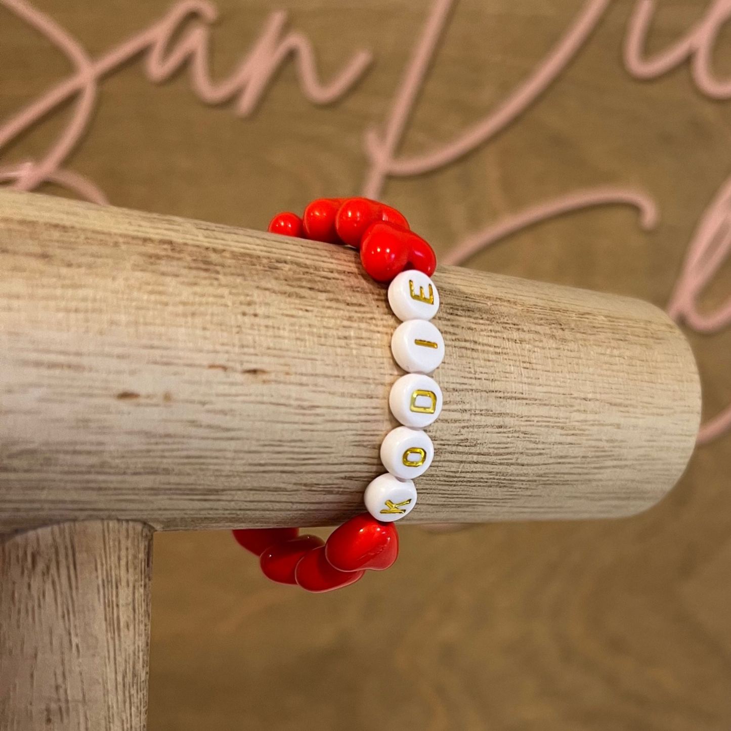 Personalized Kids Lovely Heart Valentines Bracelet | ValGift09