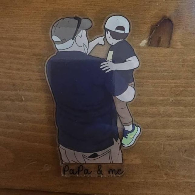 Personalized Illustrated Family Portrait Fridge Magnet | CWGift16