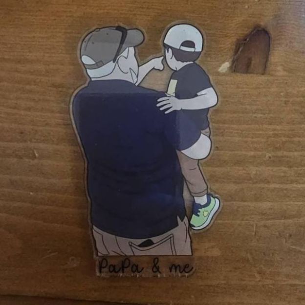 Personalized Illustrated Family Portrait Fridge Magnet | CWGift16