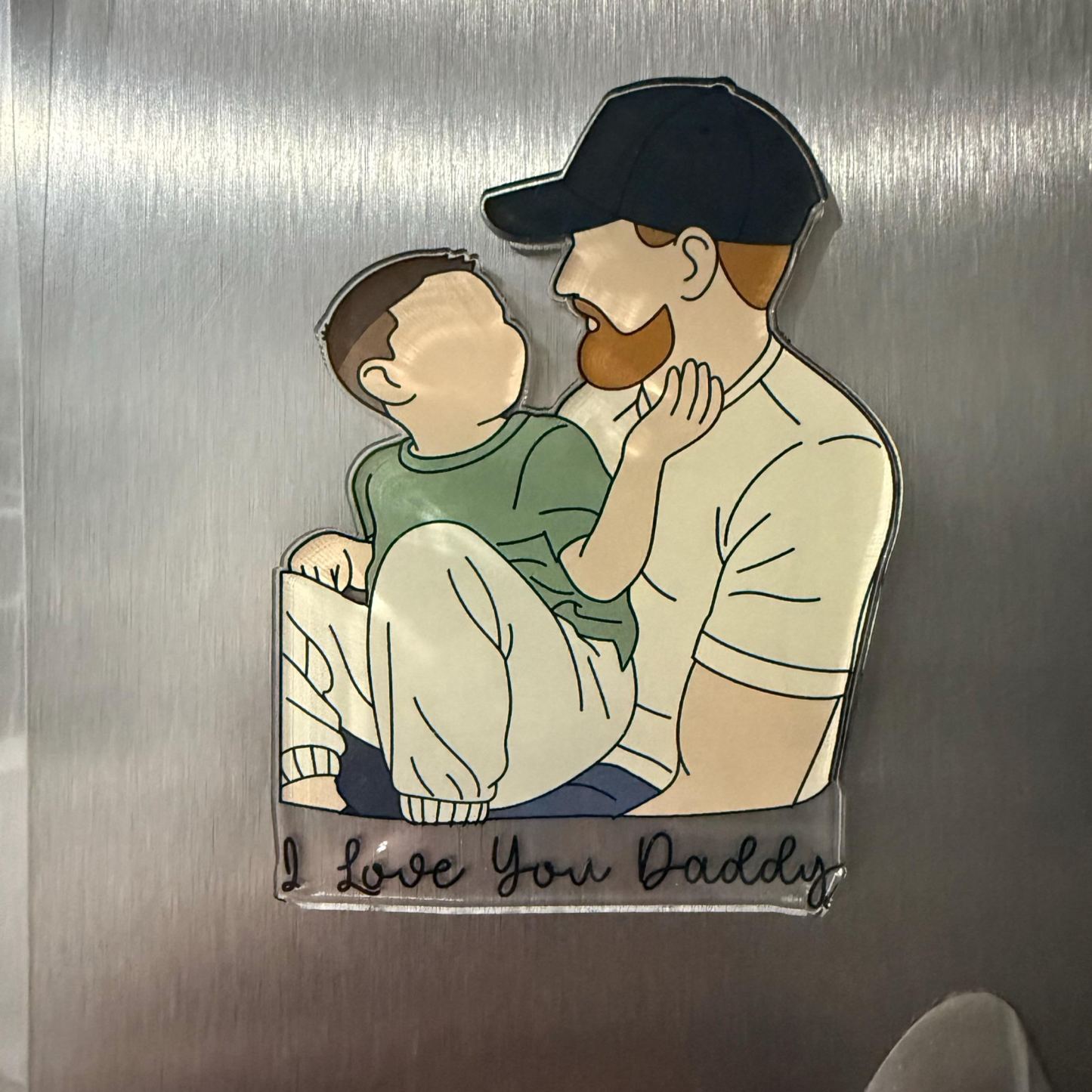 Personalized Illustrated Family Portrait Fridge Magnet | CWGift16