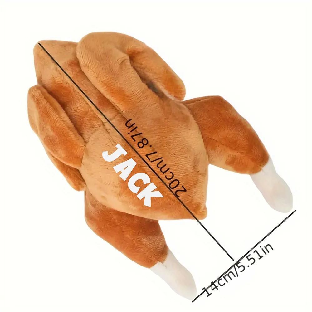 Personalized Funny Roast Chicken Pet Squeaky Toy | BKPet313