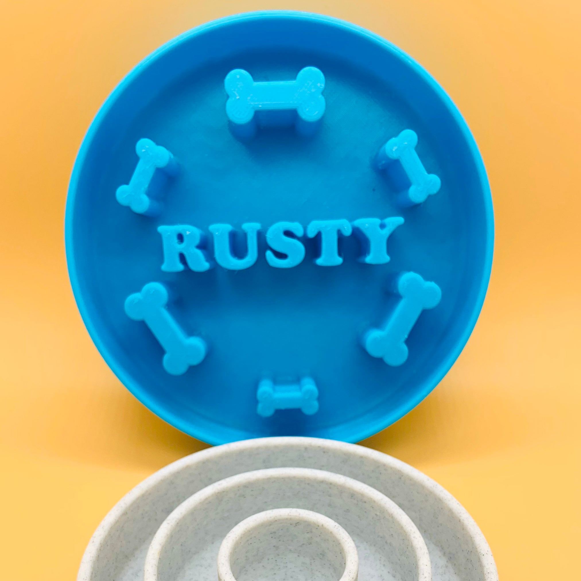 Personalized 3D Printed Dog Slow Feeder Bowl | BKPet357