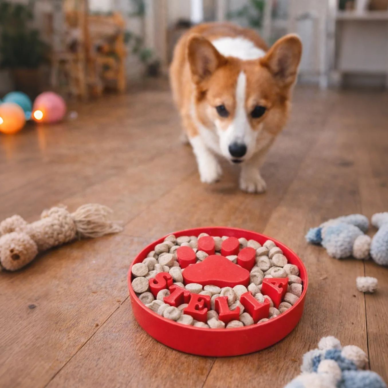 Personalized 3D Printed Dog Slow Feeder Bowl | BKPet357