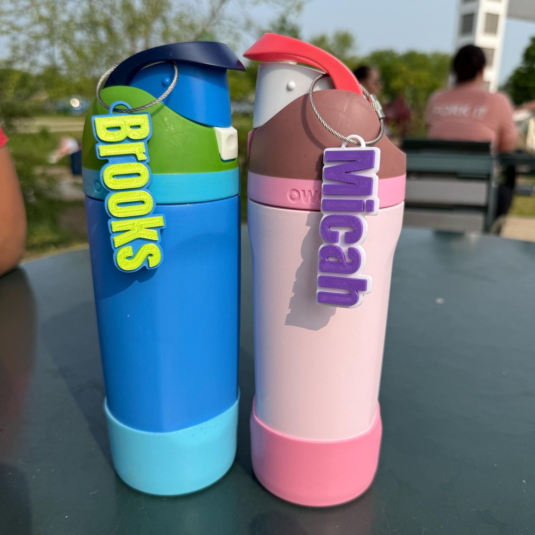 Personalized 3D Printed Keychain Bottle Name Tag | CWGift18