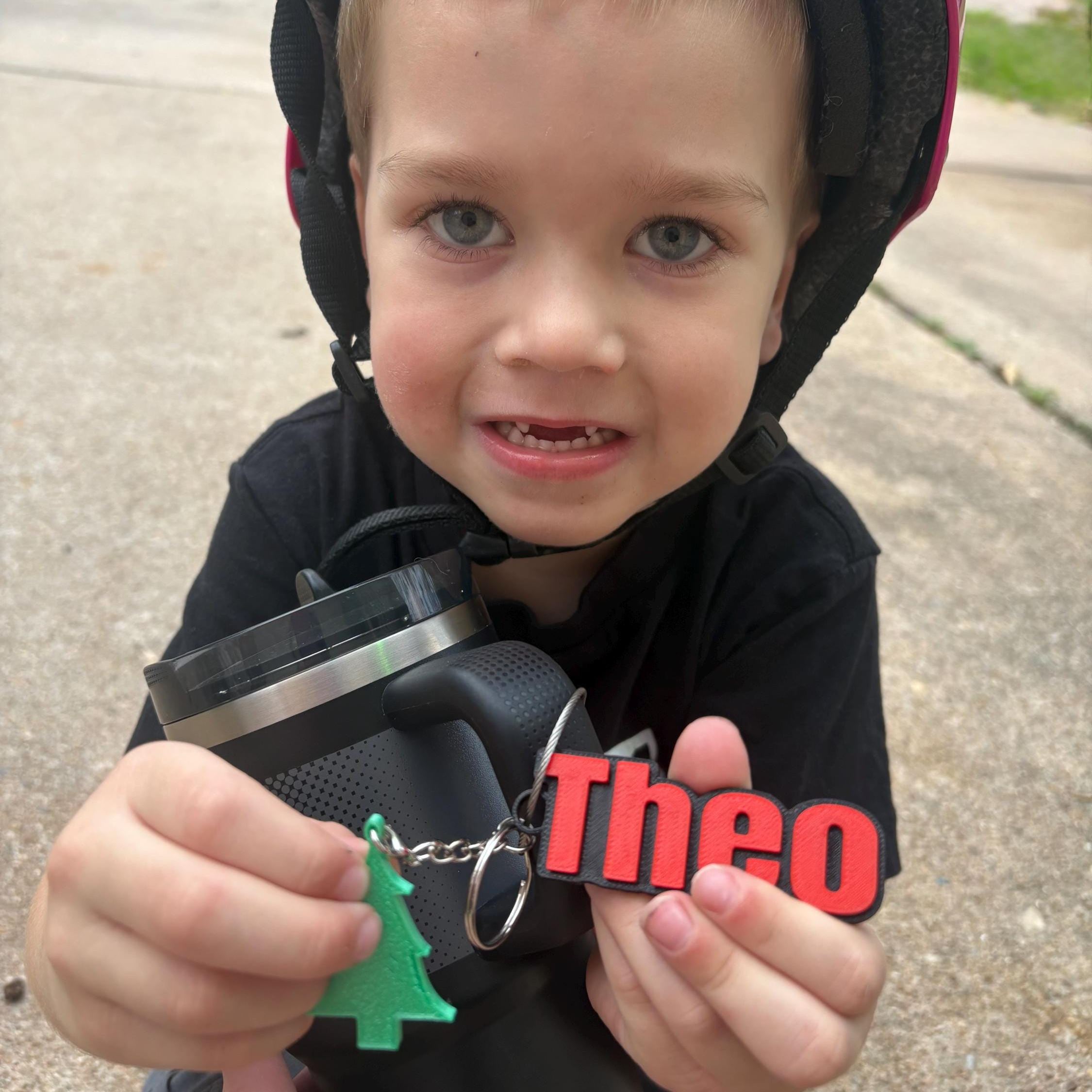 Personalized 3D Printed Keychain Bottle Name Tag | CWGift18