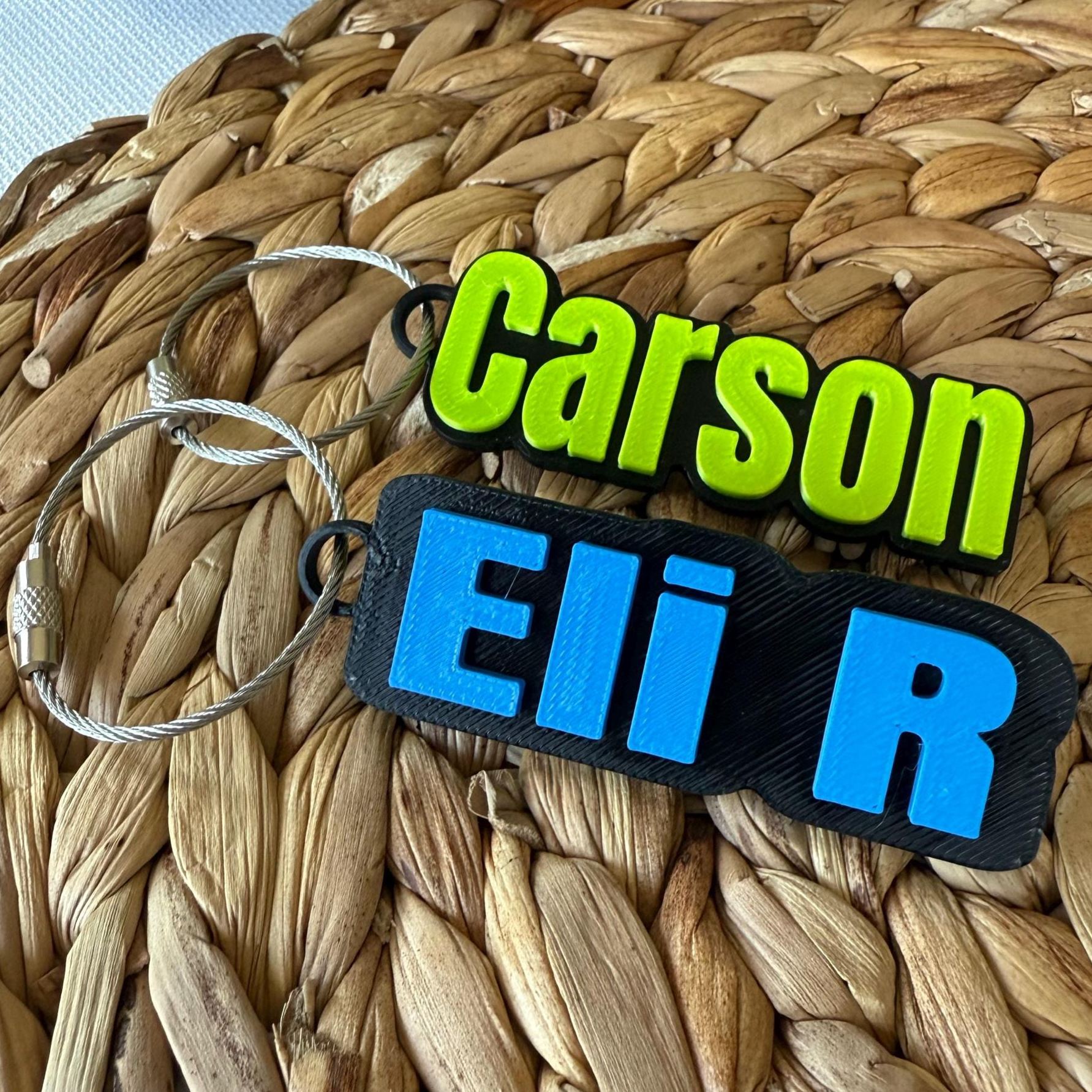 Personalized 3D Printed Keychain Bottle Name Tag | CWGift18