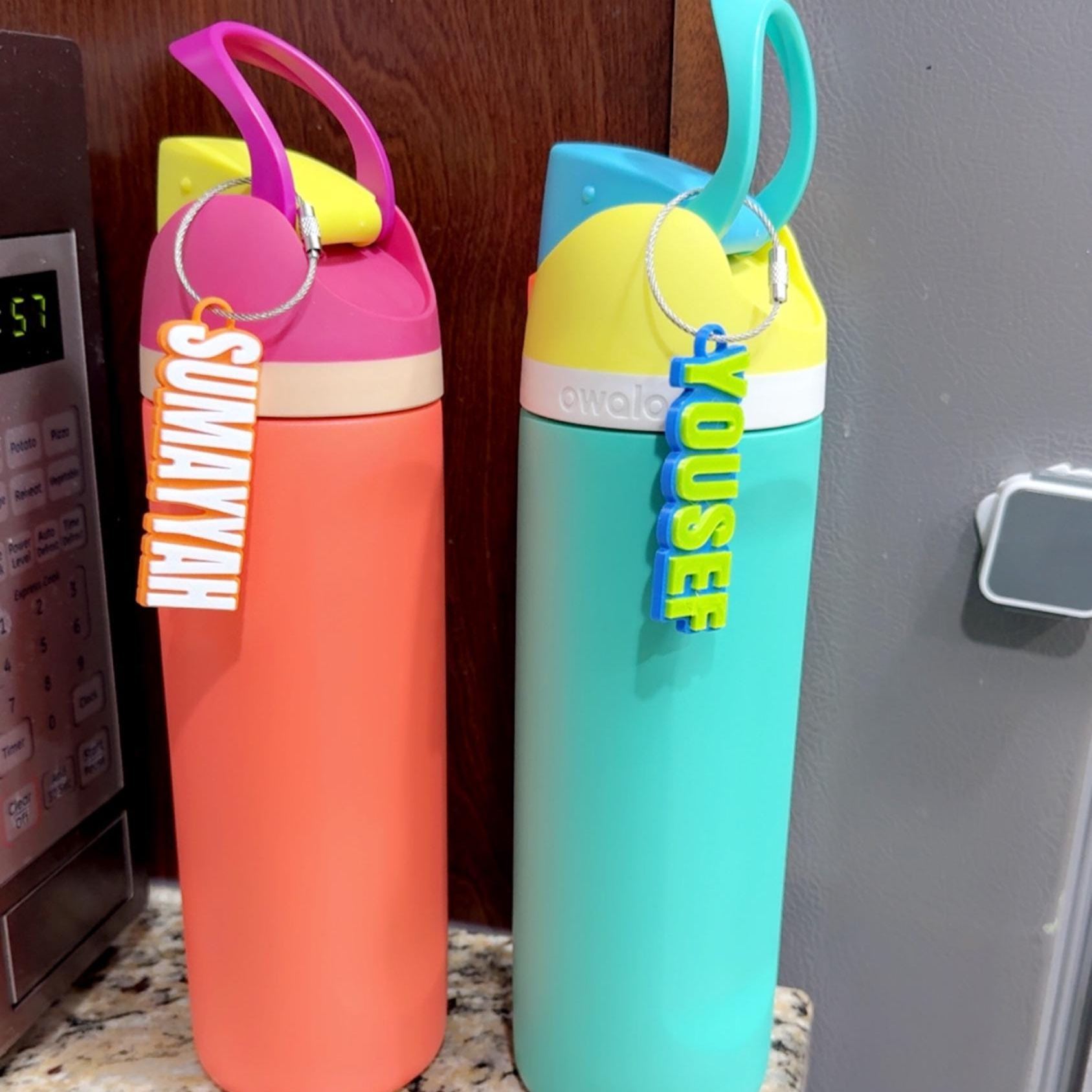 Personalized 3D Printed Keychain Bottle Name Tag | CWGift18
