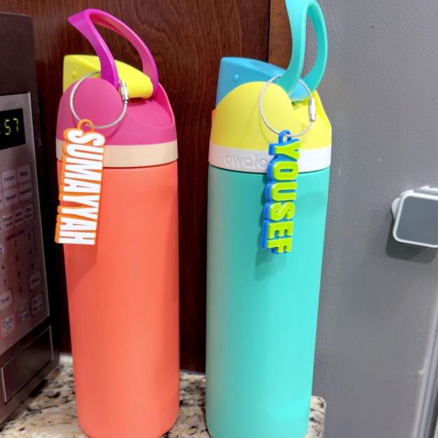 Personalized 3D Printed Keychain Bottle Name Tag | CWGift18