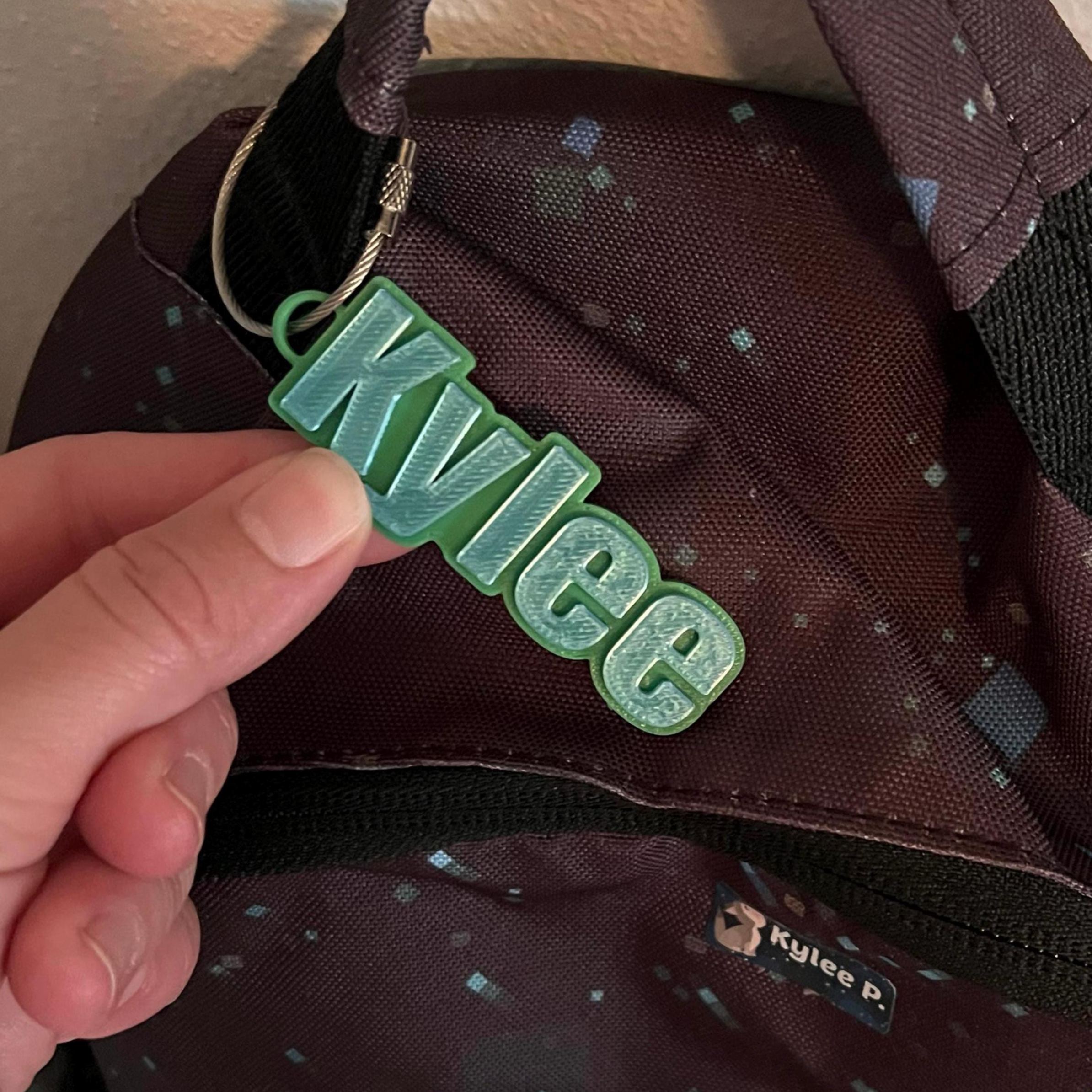 Personalized 3D Printed Keychain Bottle Name Tag | CWGift18
