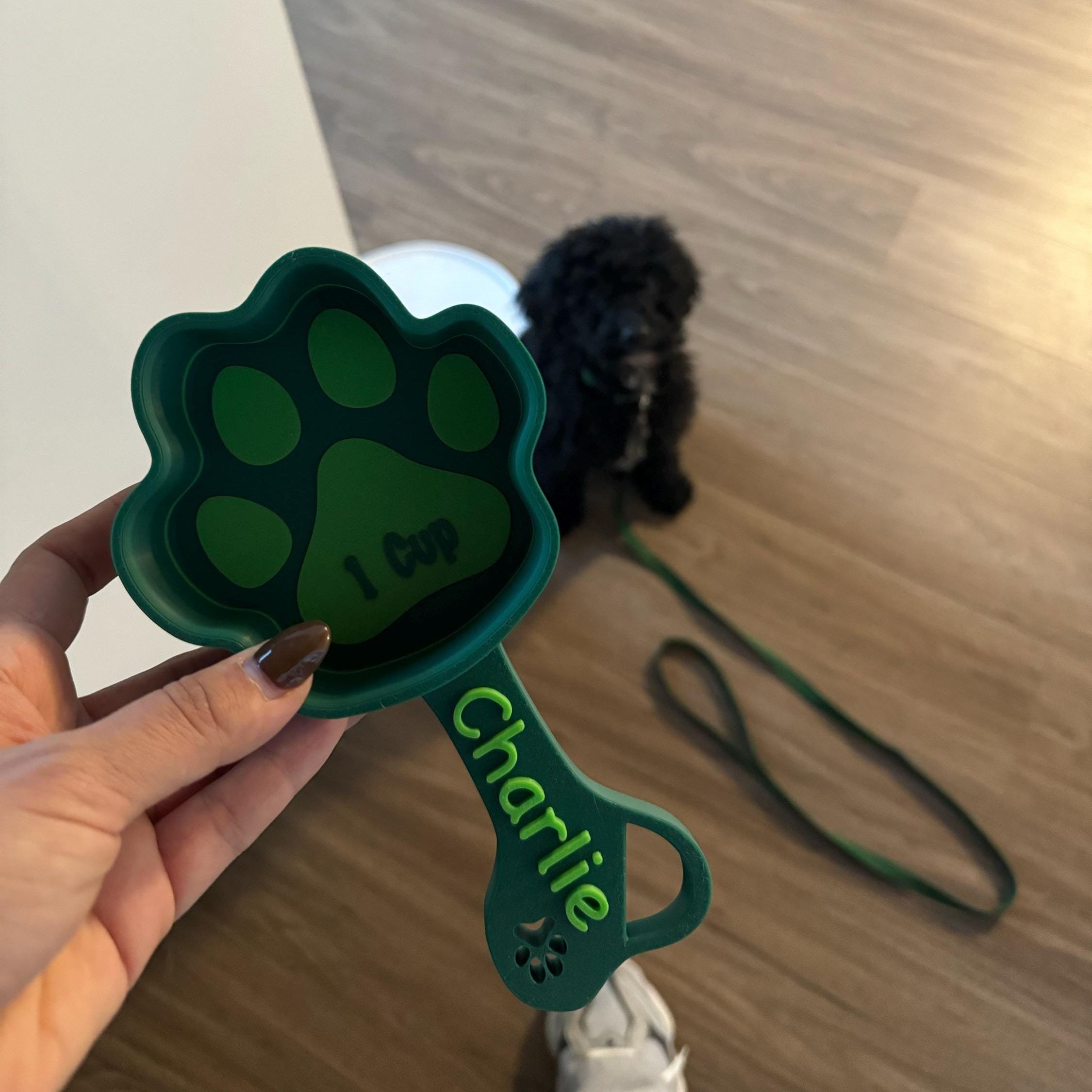 Personalized 3D Printed Paw Shaped Dog Food Scoop | BKPet369
