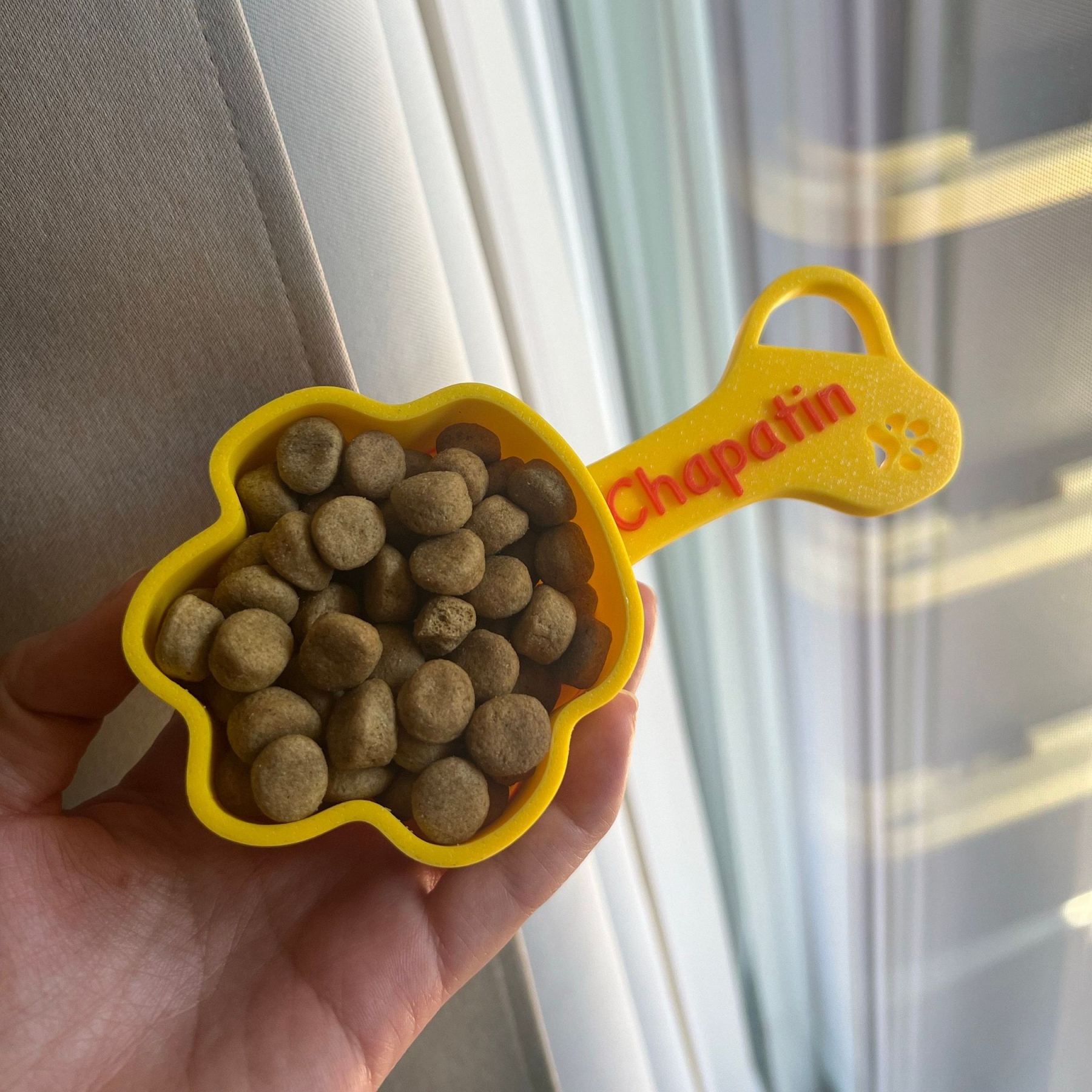 Personalized 3D Printed Paw Shaped Dog Food Scoop | BKPet369