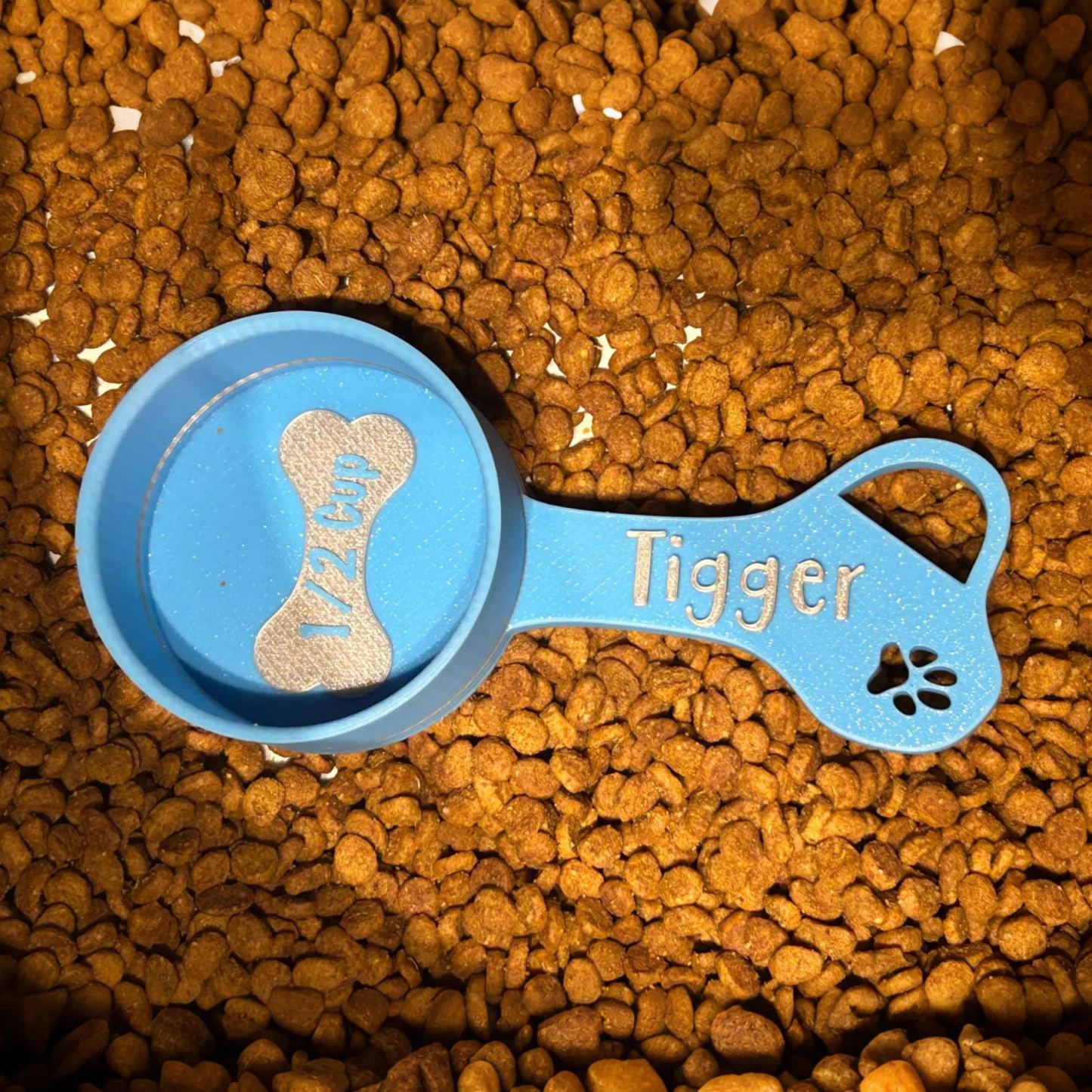 Personalized 3D Printed Measuring Dog Food Scoop | BKPet370