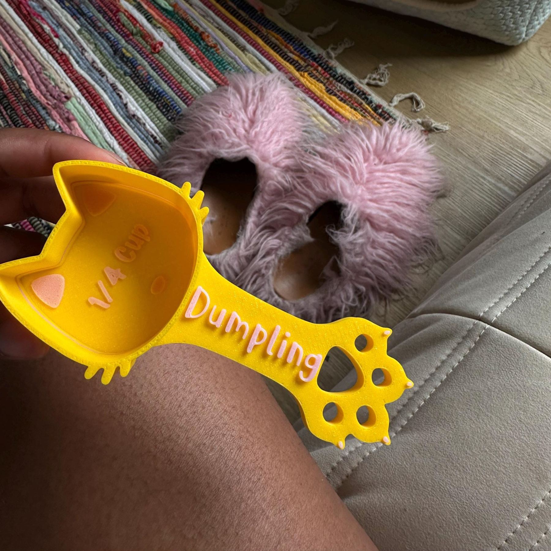Personalized 3D Printed Measuring Cat Food Scoop | BKPet371
