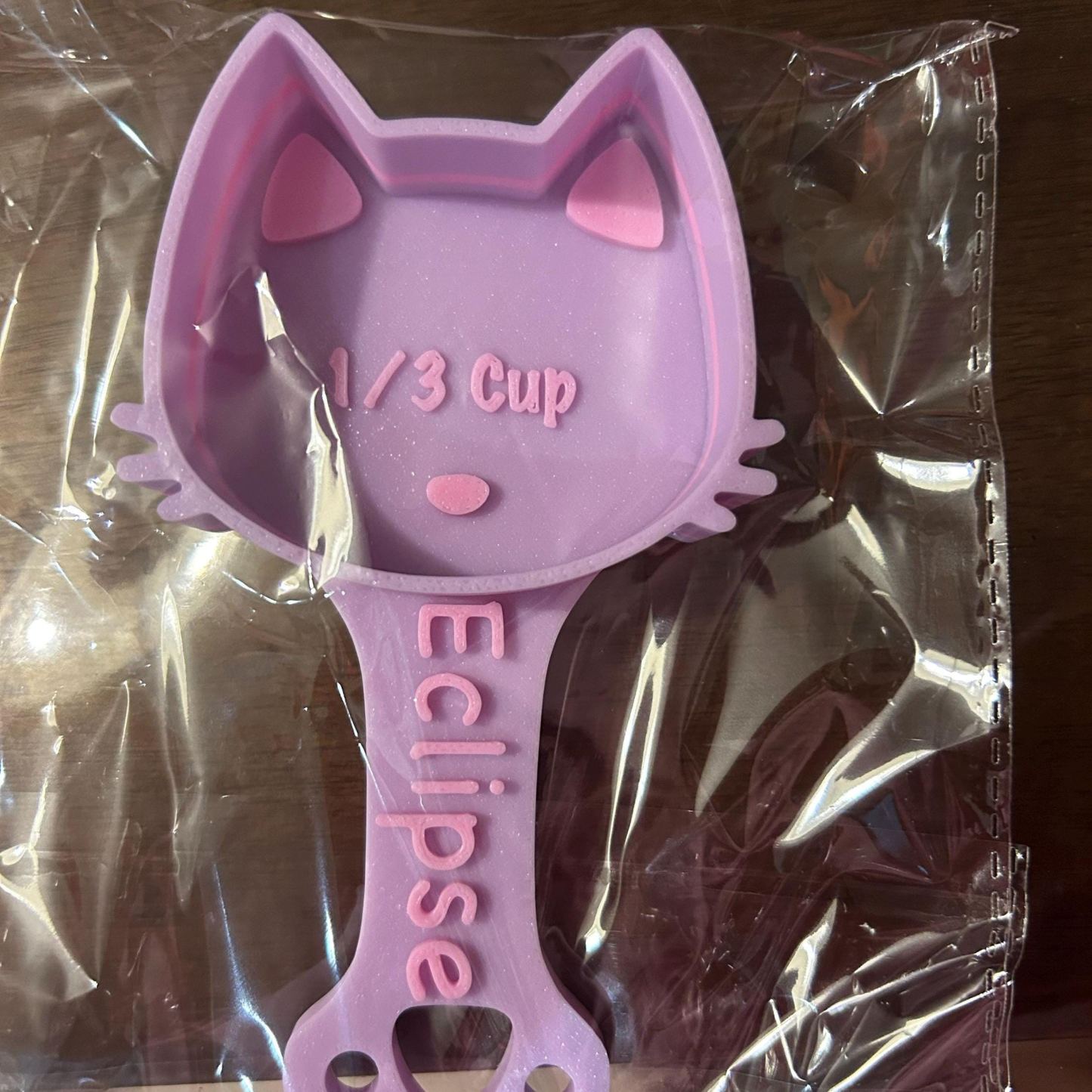 Personalized 3D Printed Measuring Cat Food Scoop | BKPet371