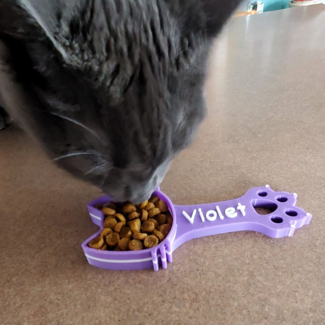 Personalized 3D Printed Measuring Cat Food Scoop | BKPet371