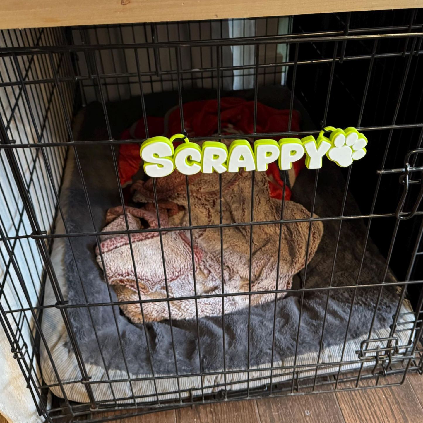 Personalized 3D Printed Dog Name Crate Sign | BKPet372
